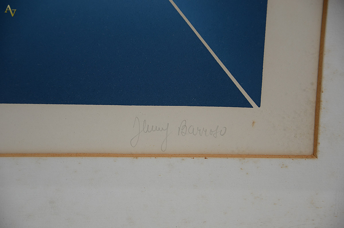 ASSINATURA NÃO IDENTIFICADA - serigrafia P/A - 61 x 45 - foto 4 de 5