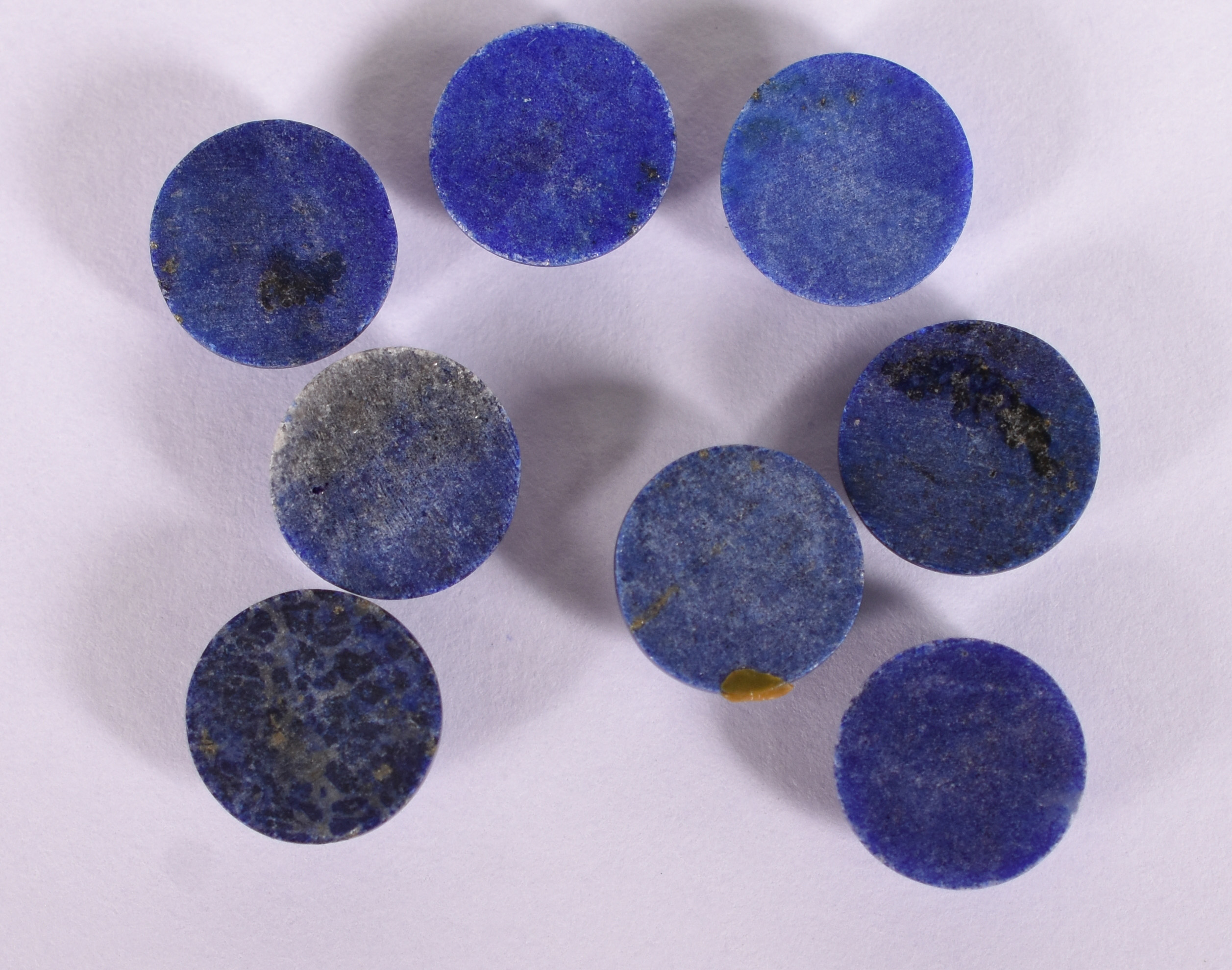 Conjunto com 8 pedras lápis lazulli. (Por questão de segurança a peça... - foto 2 de 2