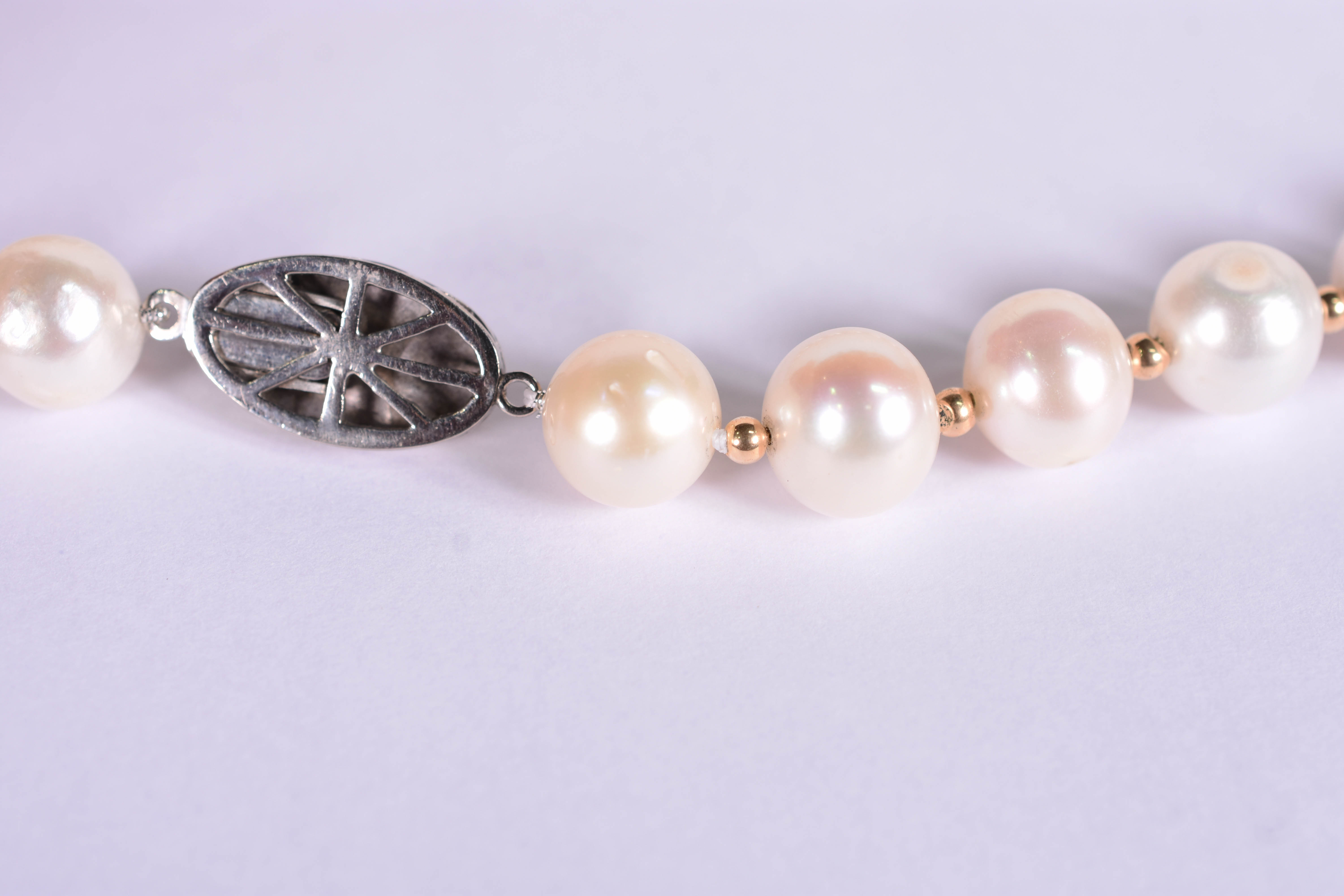 Colar de pérolas de uma volta. - foto 4 de 4