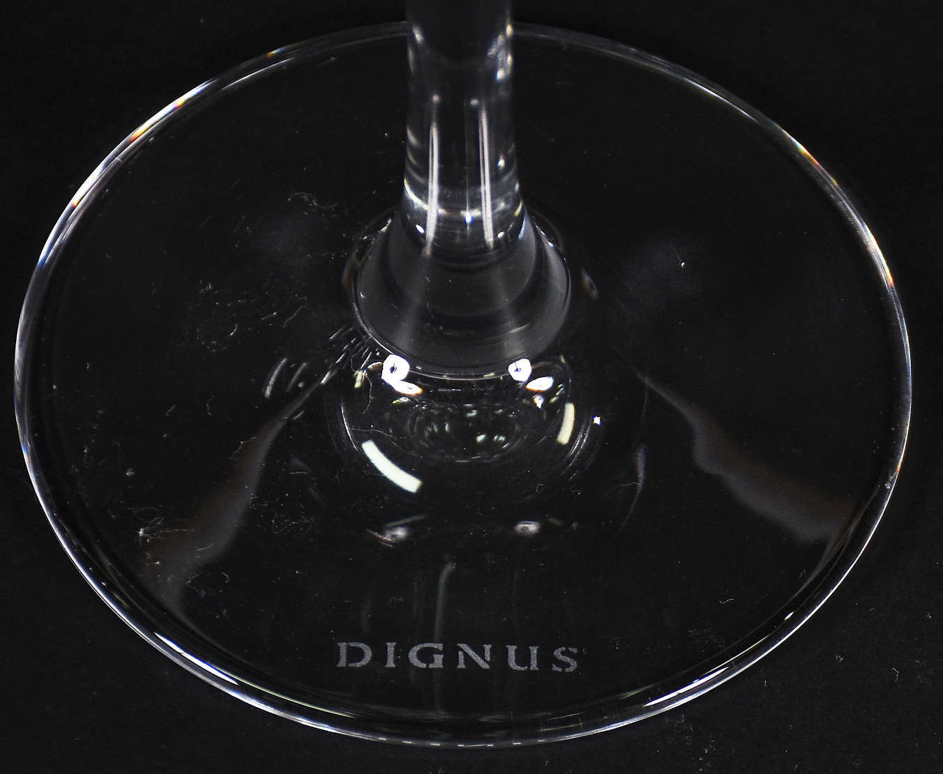 Seis taças de cristal para vinho assinado" Dignus ". - foto 2 de 2