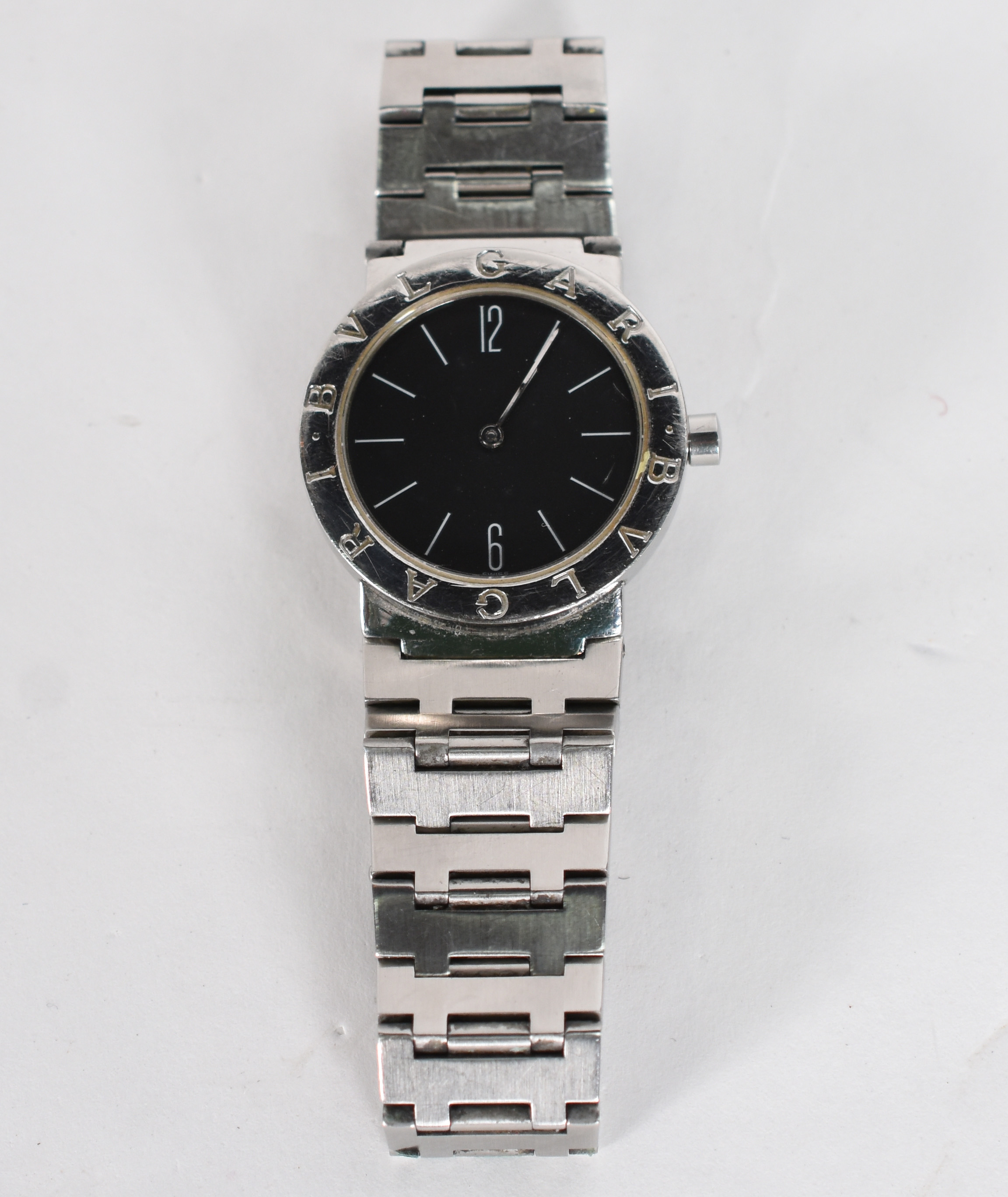 Relógio BULGARI de aço, a quartz, mostrador 30 mm. Caixa original... - foto 1 de 7