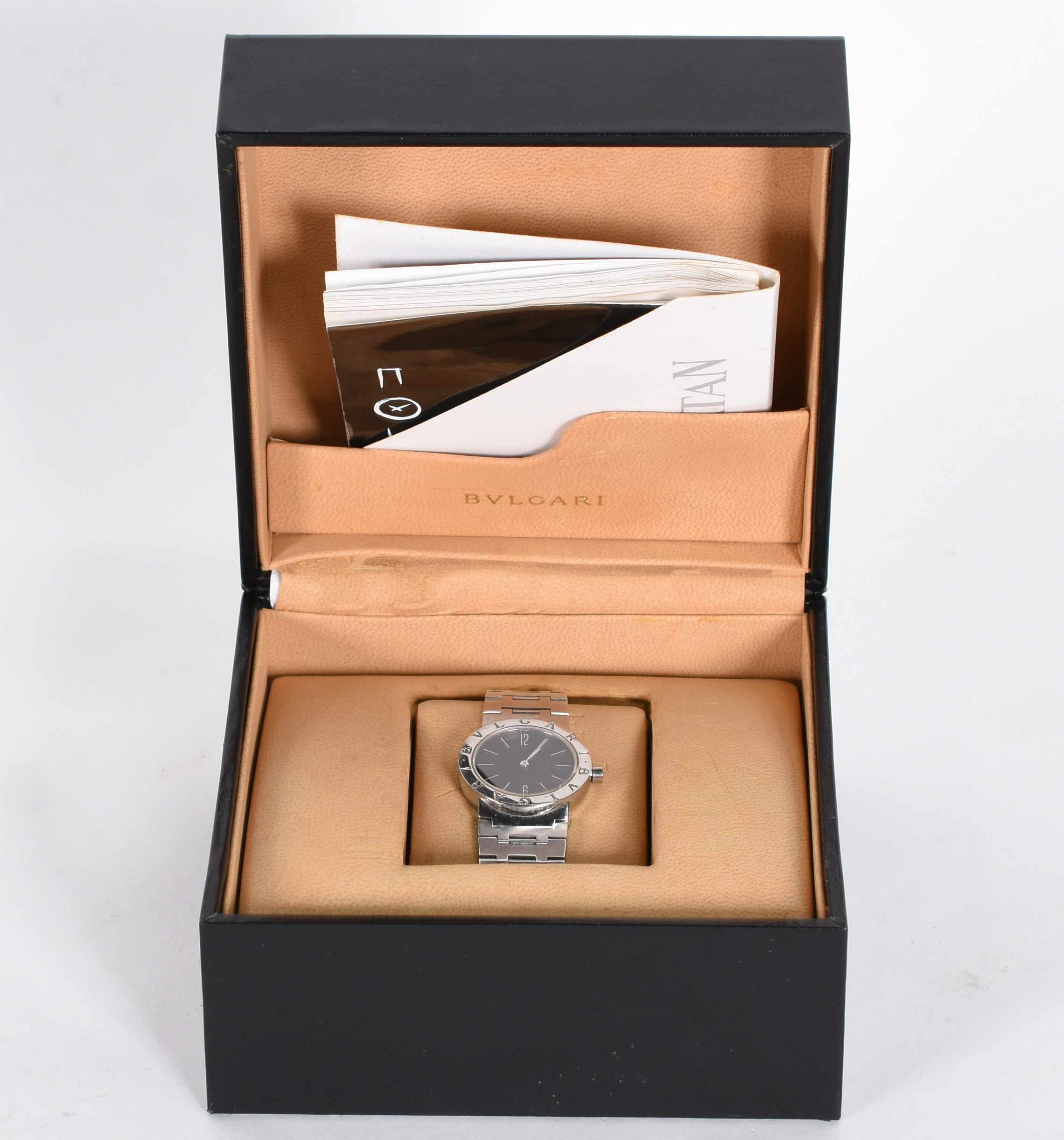 Relógio BULGARI de aço, a quartz, mostrador 30 mm. Caixa original... - foto 7 de 7