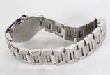 Cartier (1847),  - Relógio feminino CARTIER de aço, a quartzo com algarismos romanos, diâmetro do mostrador 28 mm. (Por questão de  segurança a peça não se encontra na l