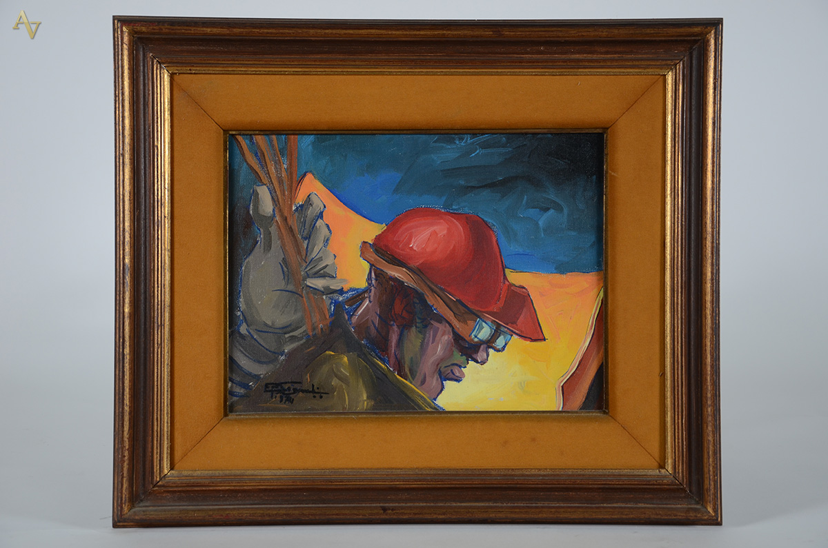 SIGAUD (1899 - 1979) - O Soldador - ost - 30 x 40 - 1974 - foto 1 de 4