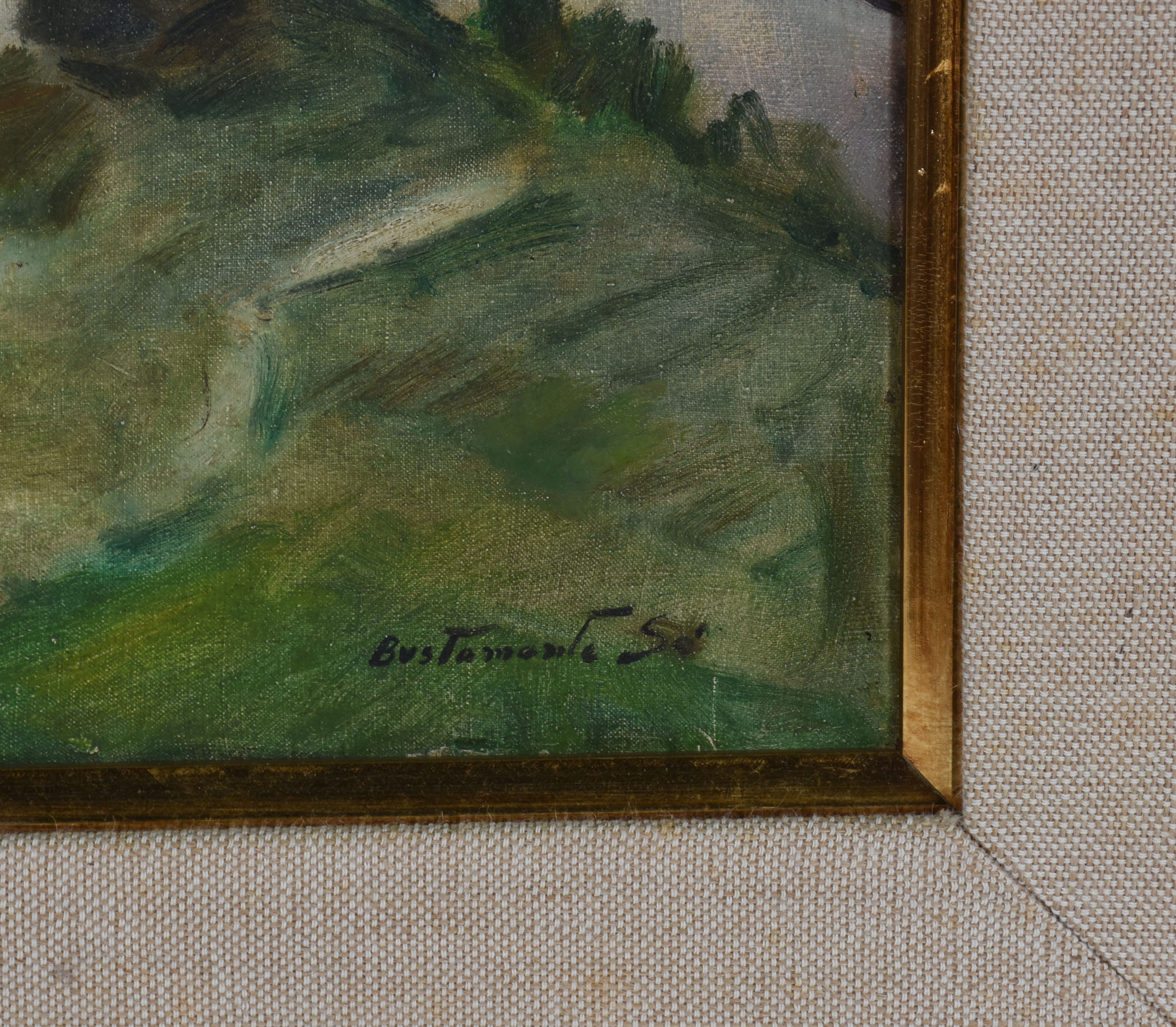 Bustamante Sá (1907-1988), Paisagem com casas - foto 3 de 4
