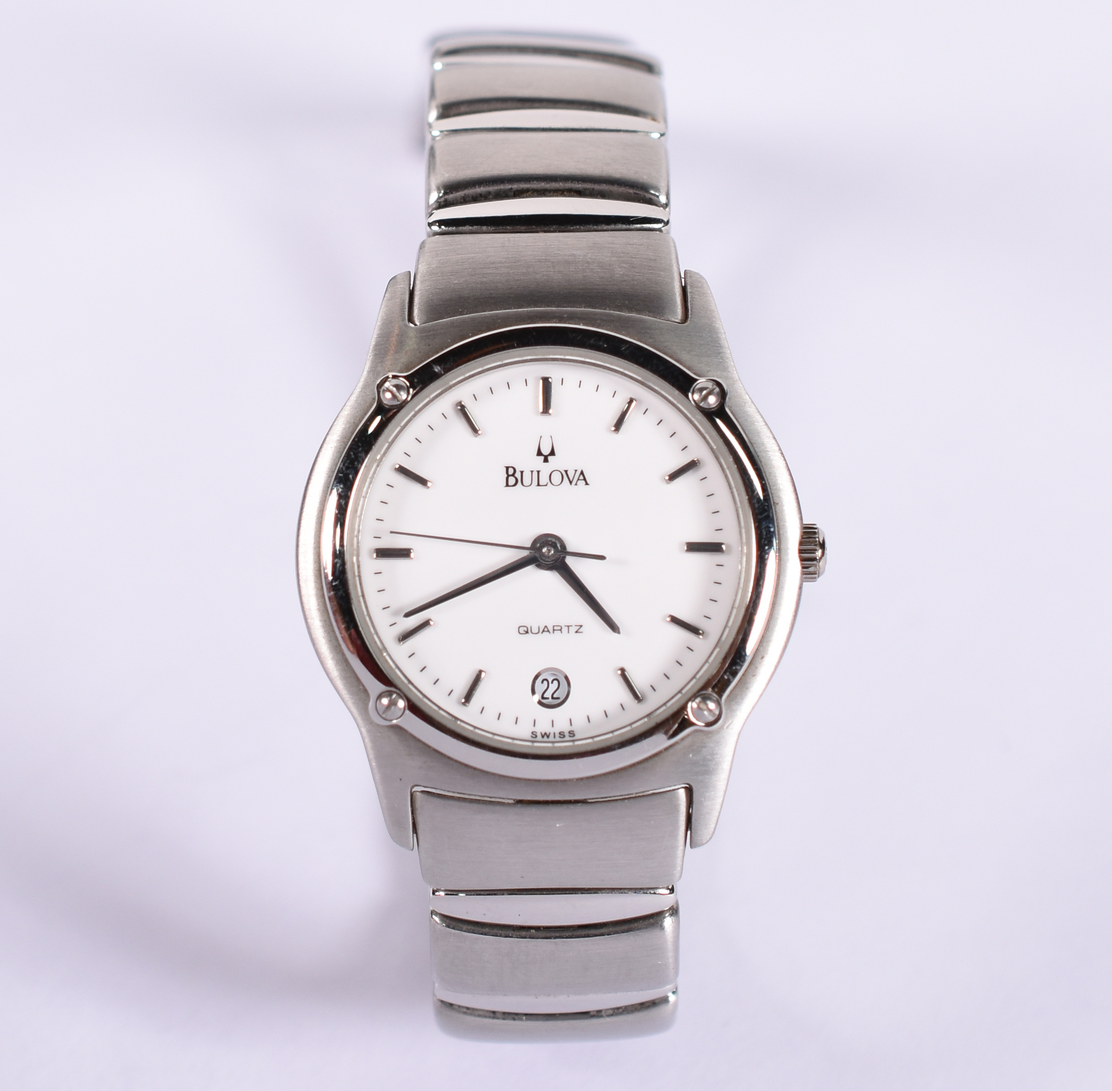 Relógio Bulova feminino, pulseira em aço, calendário, máquina Suíça... - foto 1 de 4