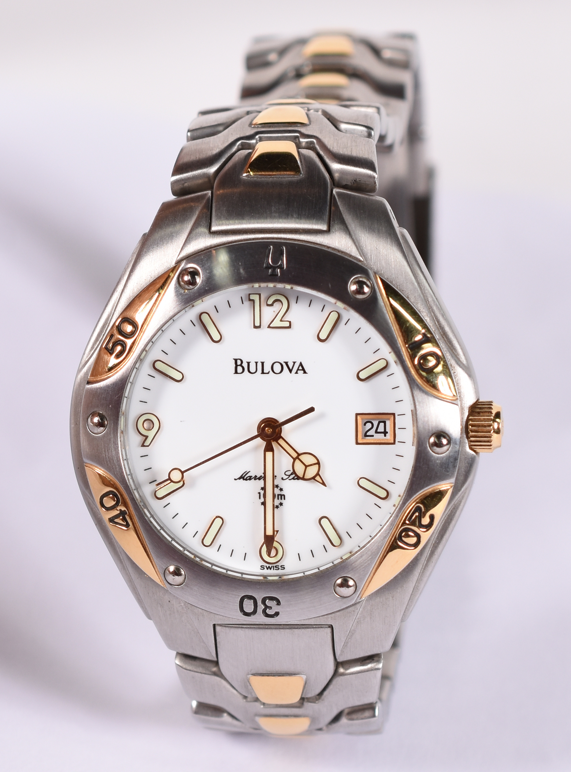 Relógio Bulova masculino, Marine Star, pulseira em aço, calendário... - foto 1 de 4