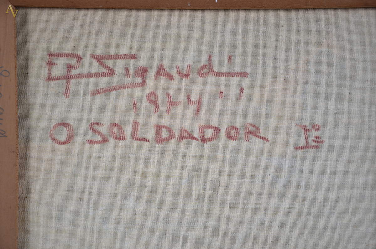 SIGAUD (1899 - 1979) - O Soldador - ost - 30 x 40 - 1974 - foto 4 de 4