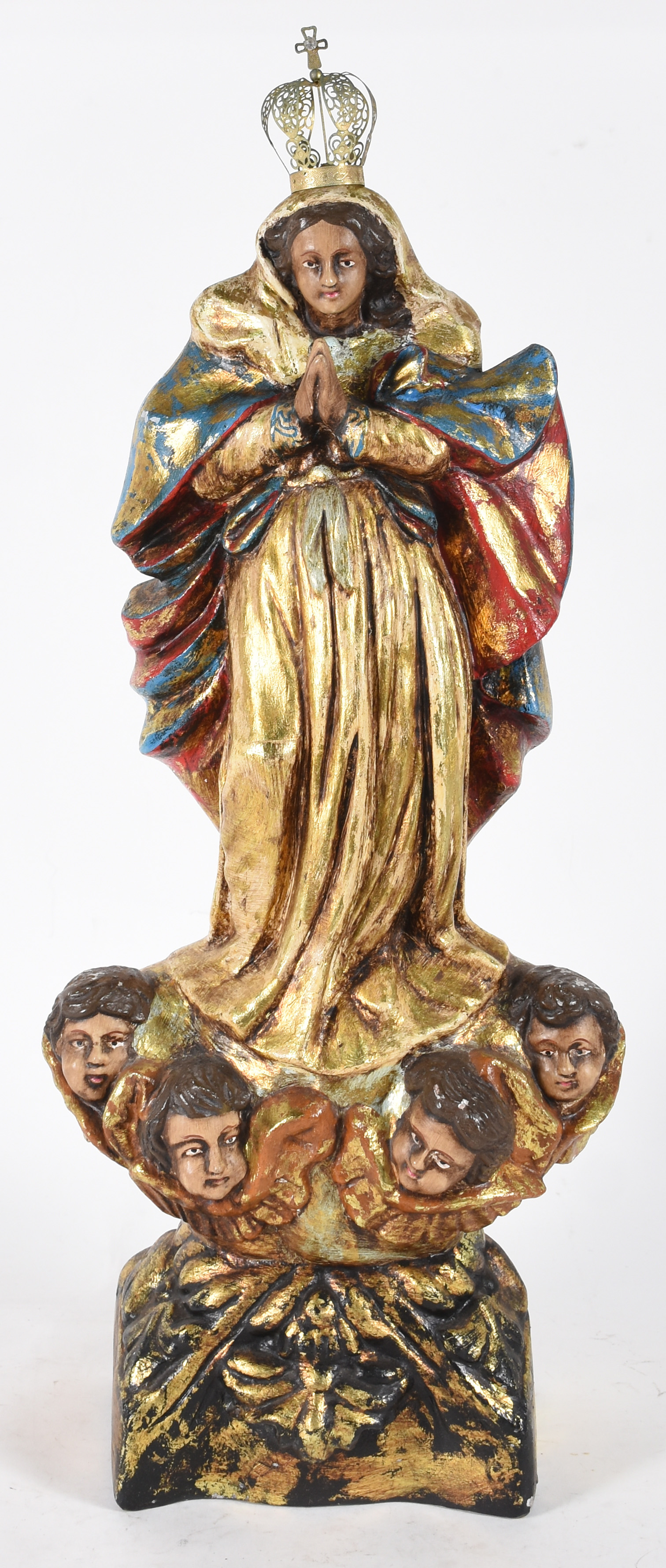 Nossa Senhora da Conceição - Imagem de madeira policromada. - foto 1 de 4