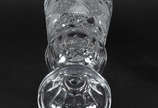 Grande potiche de cristal tcheco lapidado à mão. - Grande potiche de cristal tcheco lapidado à mão.