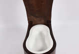 Poterie J. Vieillard, Bordeaux,  - Raríssimo vaso de toilette do século XVIII, composto por móvel de madeira nobre, onde no topo se encontra repartição para guardar sabonetes e demais a