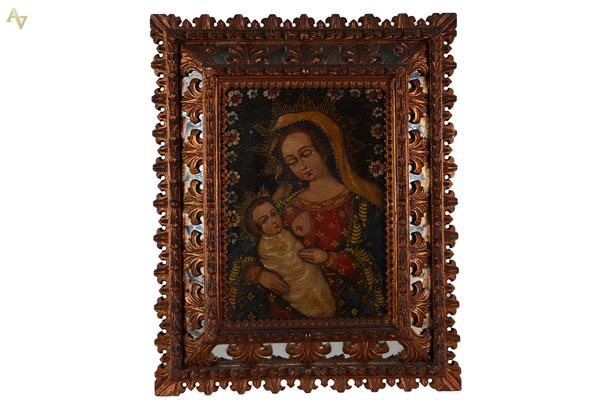 Escola Cusquenha (1538), Virgem do Leite - foto 1 de 2