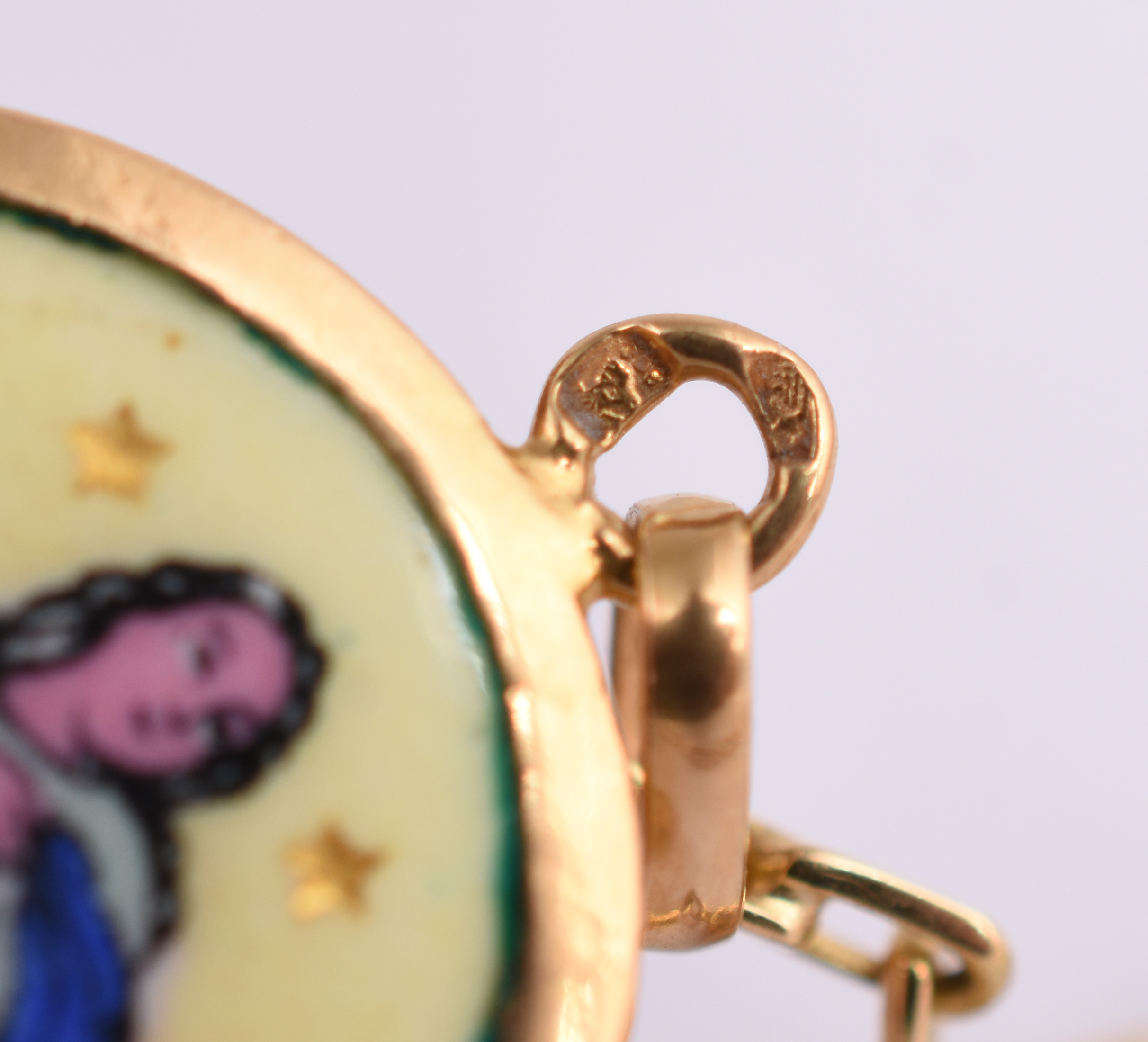 Gargantilha de ouro amarelo com pingente Nossa Senhora da Conceição... - foto 4 de 4
