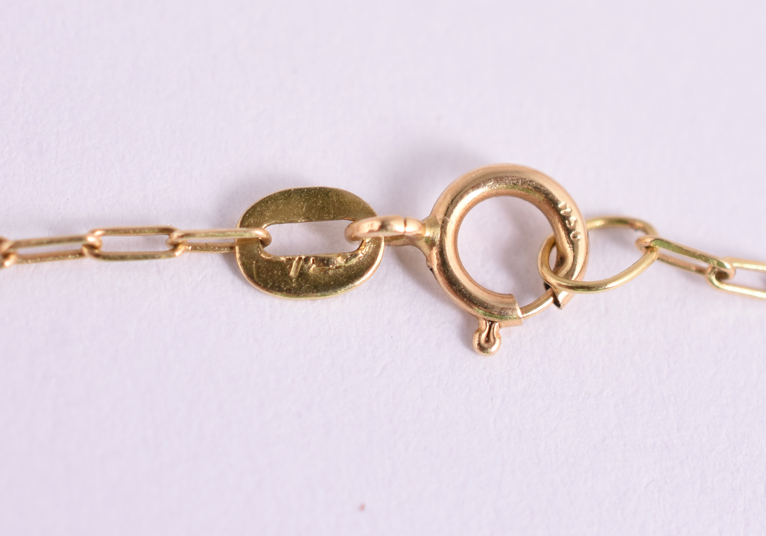 Pulseira de ouro amarelo 18 k com pérolas barrocas e safiras. (por... - foto 3 de 3
