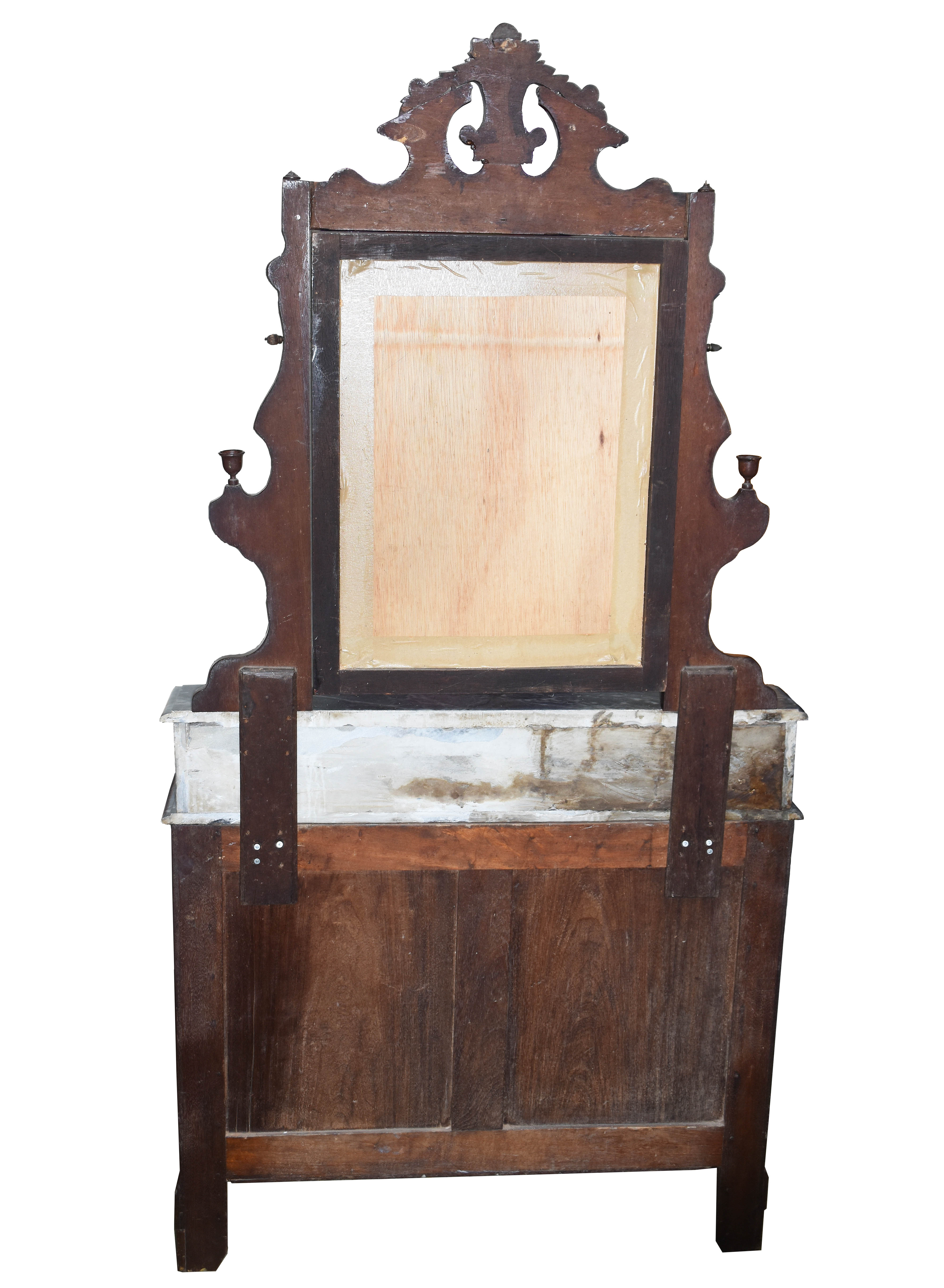 Móvel cômoda/ toilette de madeira nobre, 2 gavetões e 2 gavetas... - foto 2 de 6