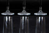 Seis flutes de cristal da Bohemia 235 ml. - Seis flutes de cristal da Bohemia 235 ml.