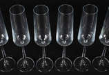 Seis flutes de cristal da Bohemia 235 ml. - Seis flutes de cristal da Bohemia 235 ml.