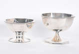 Dois bowls de prata contrastada feitio oitavado. - Dois bowls de prata contrastada feitio oitavado.