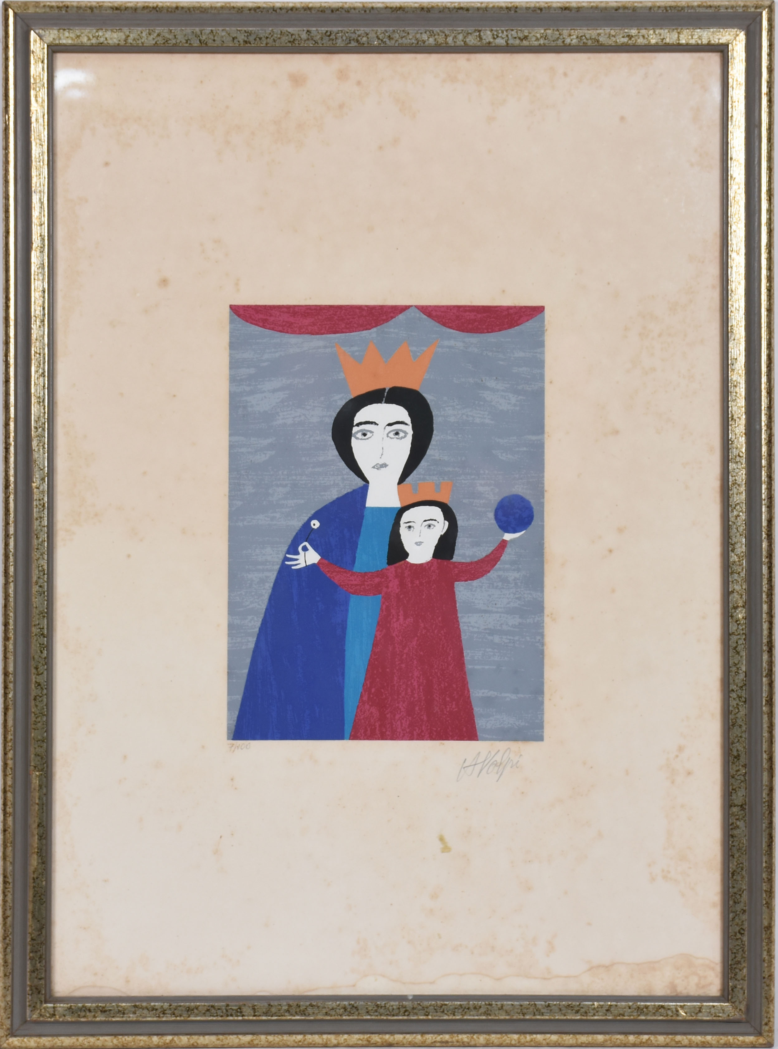 Alfredo Volpi (1896-1988), Madona com menina - foto 2 de 4