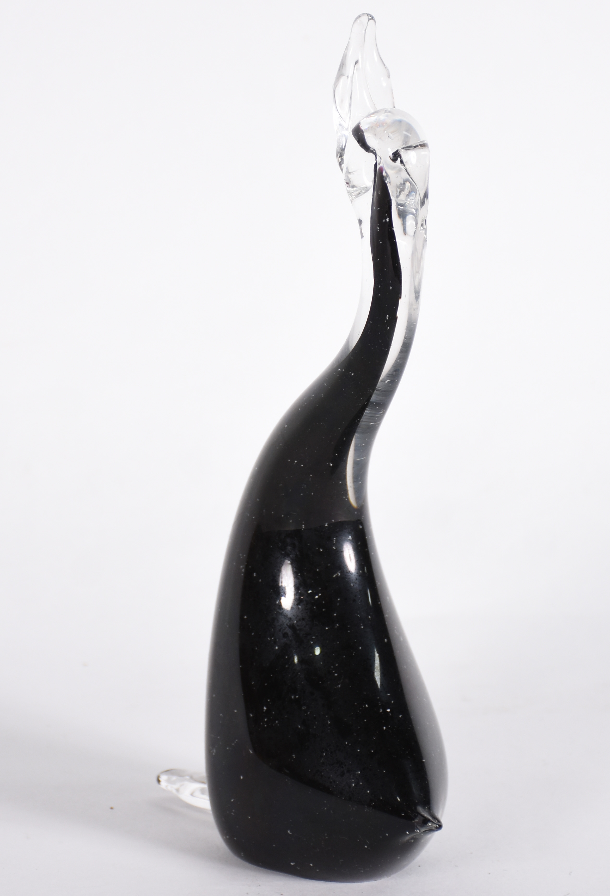 Pato de murano preto e transparente. - foto 3 de 4