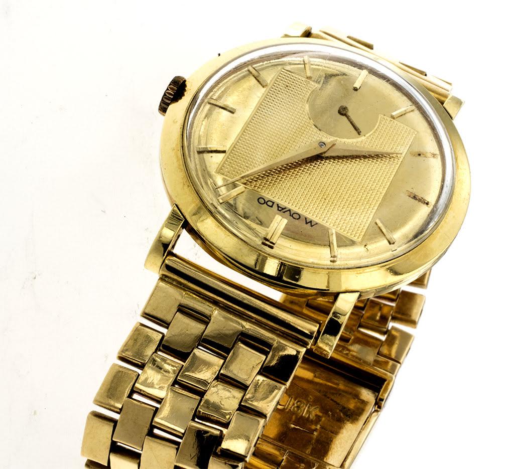Relógio MOVADO automático de ouro amarelo 18 k. Caixa mede 35 mm. de... - foto 3 de 4