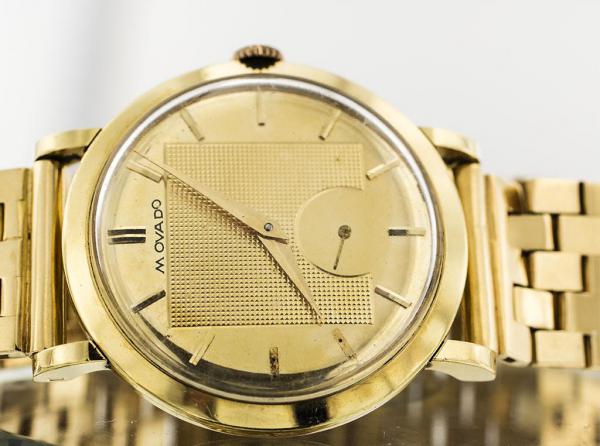 Relógio MOVADO automático de ouro amarelo 18 k. Caixa mede 35 mm. de... - foto 4 de 4