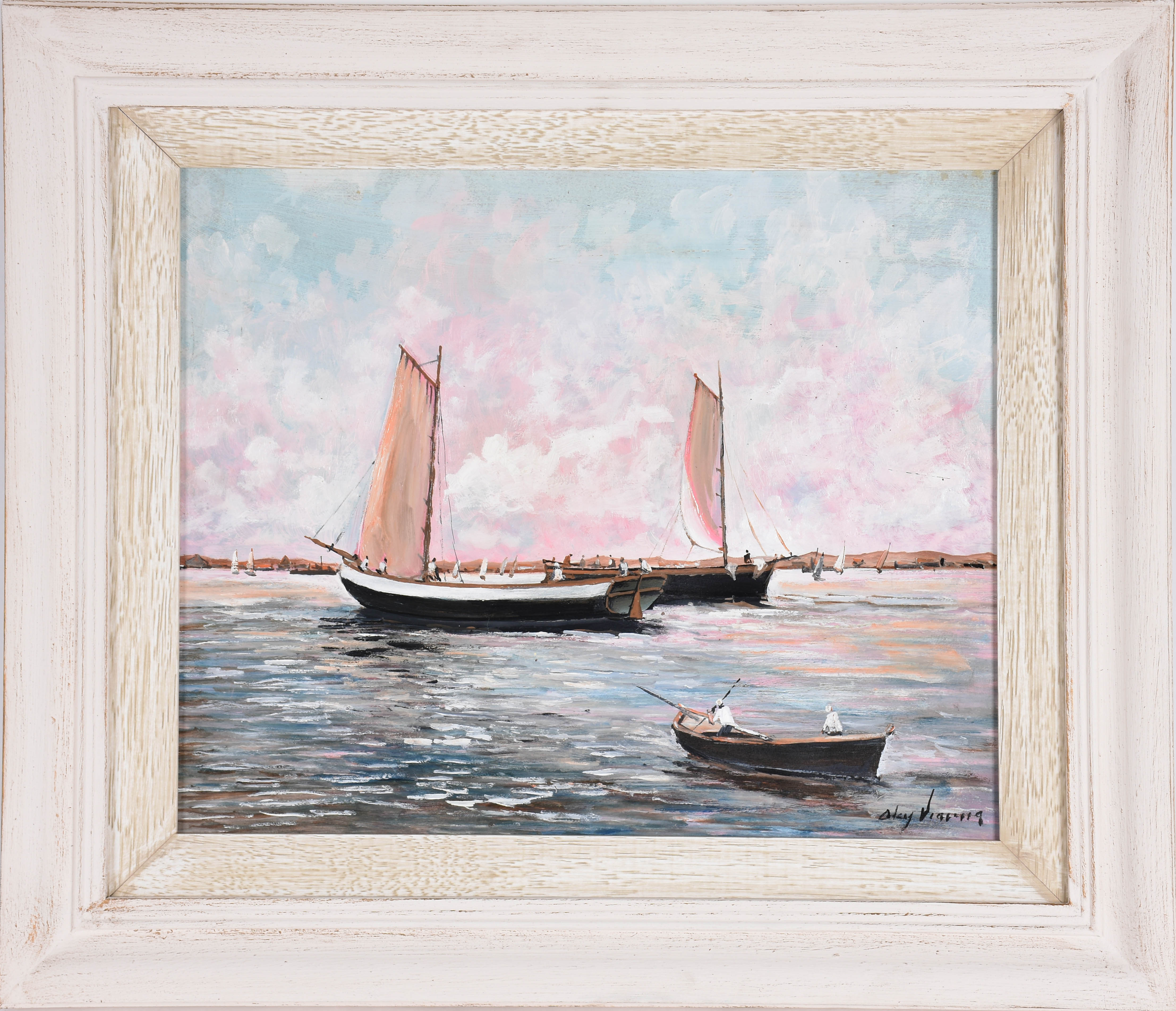 Alcy Vianna (1937), Marinha com Barcos - foto 2 de 4