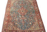Tapete grande oriental Kashan (com furos). - Tapete grande oriental Kashan (com furos).