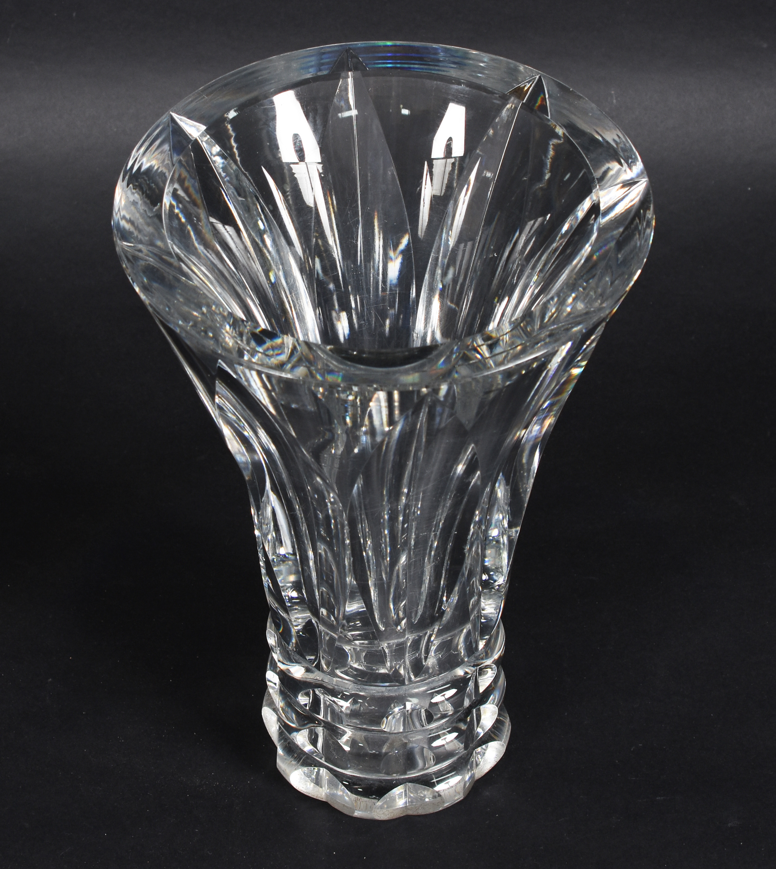 Vaso Art Deco cristal (pequeno bicado no corpo), assinado. - foto 2 de 5