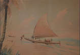 ALBANO VIZOTTO FILHO ( 1928/2002), Jangada - Aquarela, assinada