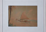 ALBANO VIZOTTO FILHO ( 1928/2002), Jangada - Aquarela, assinada