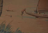 ALBANO VIZOTTO FILHO ( 1928/2002), Jangada - Aquarela, assinada