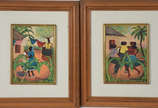 Heitor dos Prazeres (1898-1966), Lavadeira e Ro... - ose - par de quadros (já vistos e aprovados pelo filho do artista).