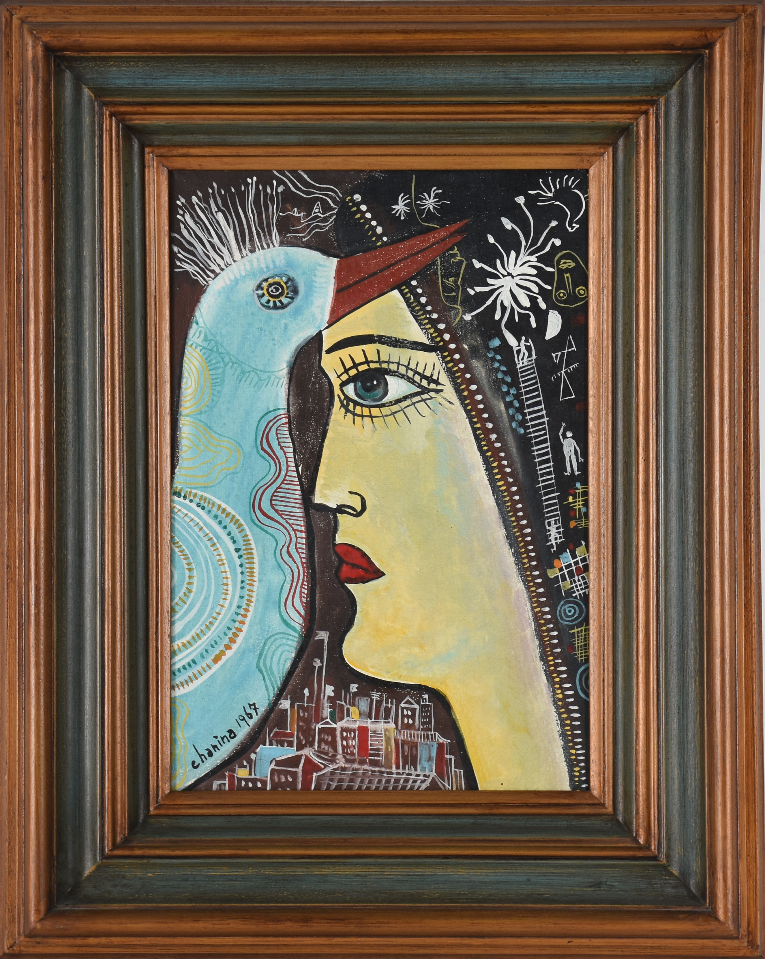Chanina (1927-2012), Figura com pássaro - foto 2 de 4