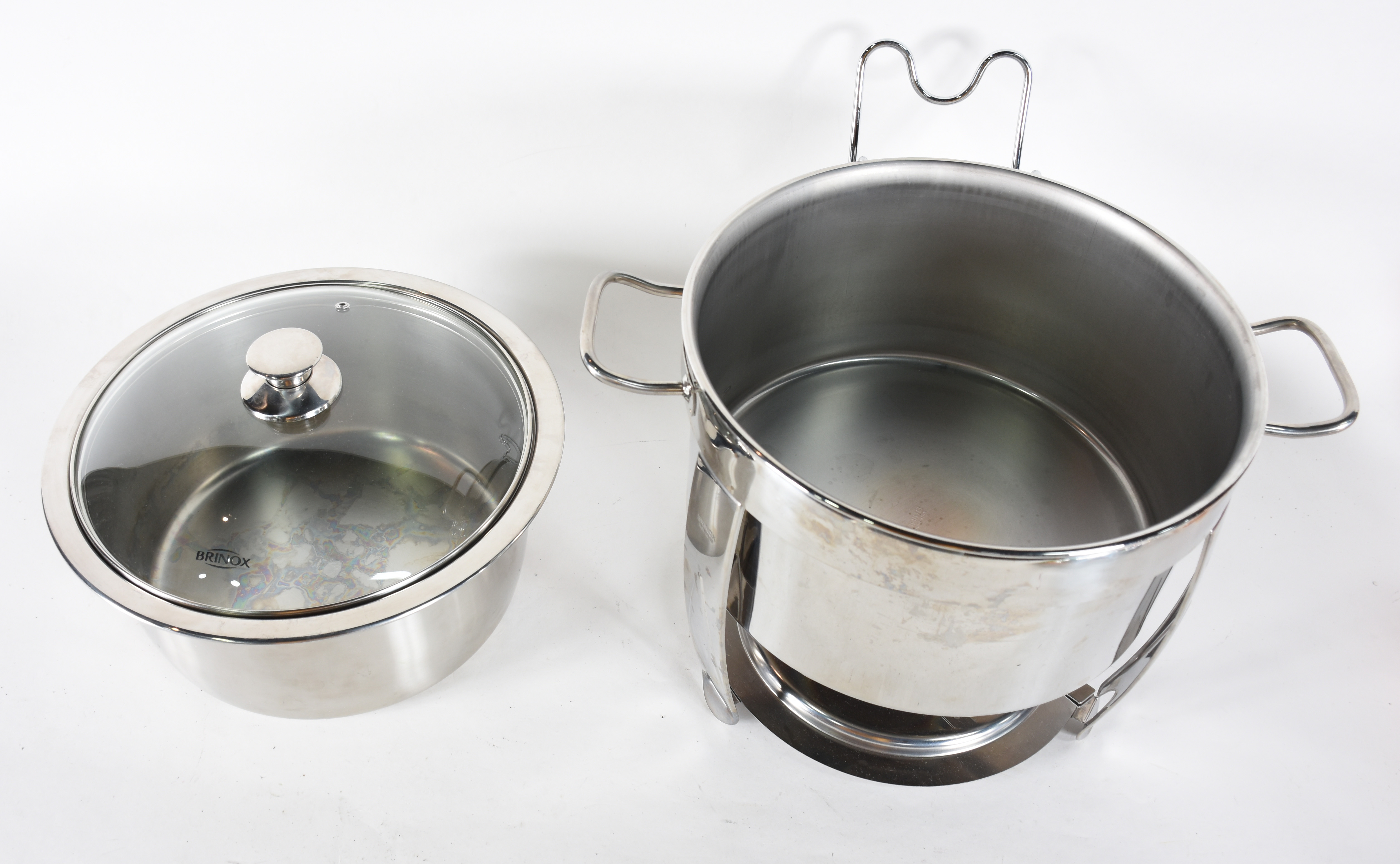 Grande rechaud de inox com tampa de vidro. - foto 7 de 7