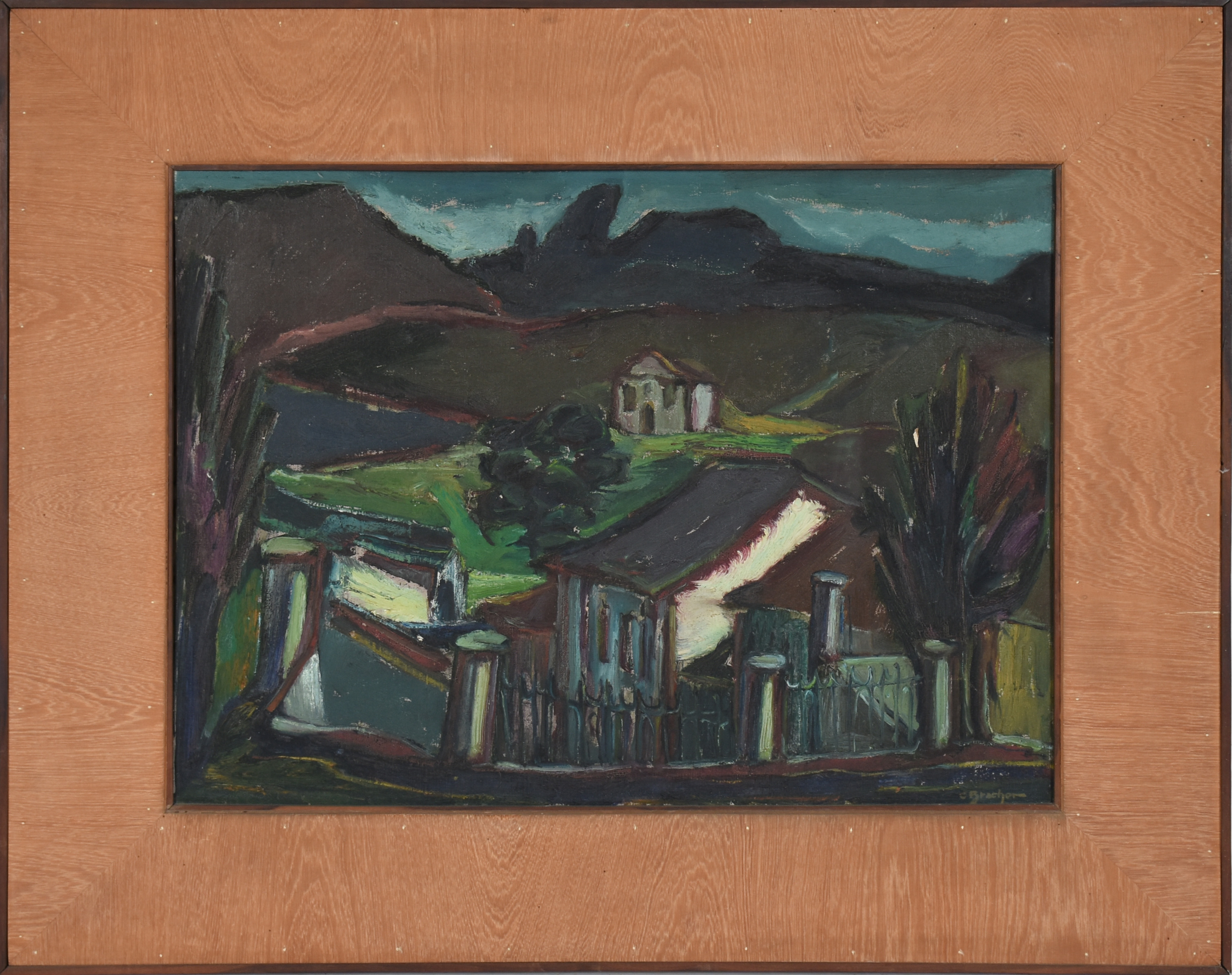 Carlos Bracher (1940), Ouro Preto com o Itacolomy - foto 2 de 5