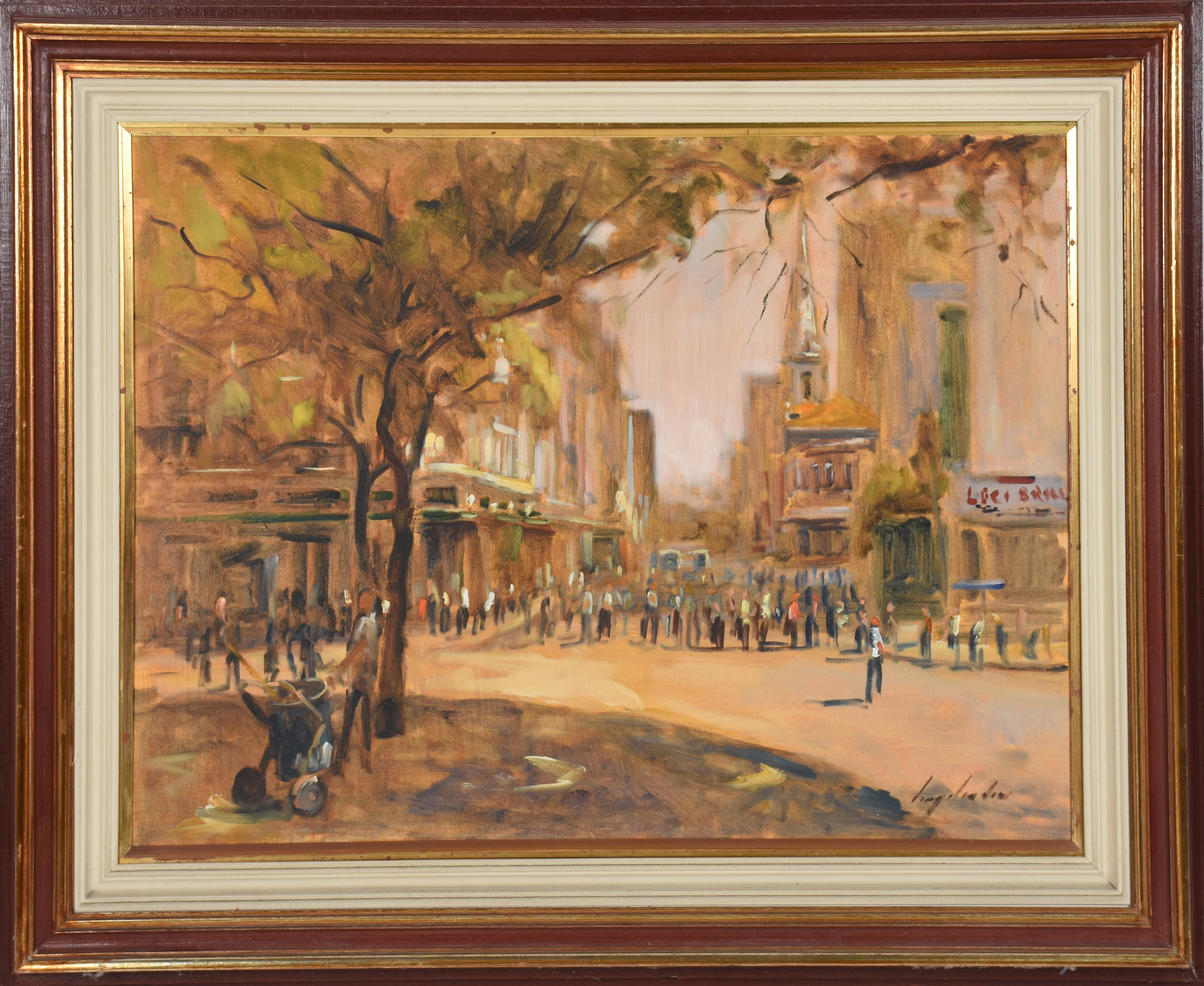 Virgílio Dias (1956), Av.Passos e Praça Tiradentes, datado 1990. - foto 2 de 4