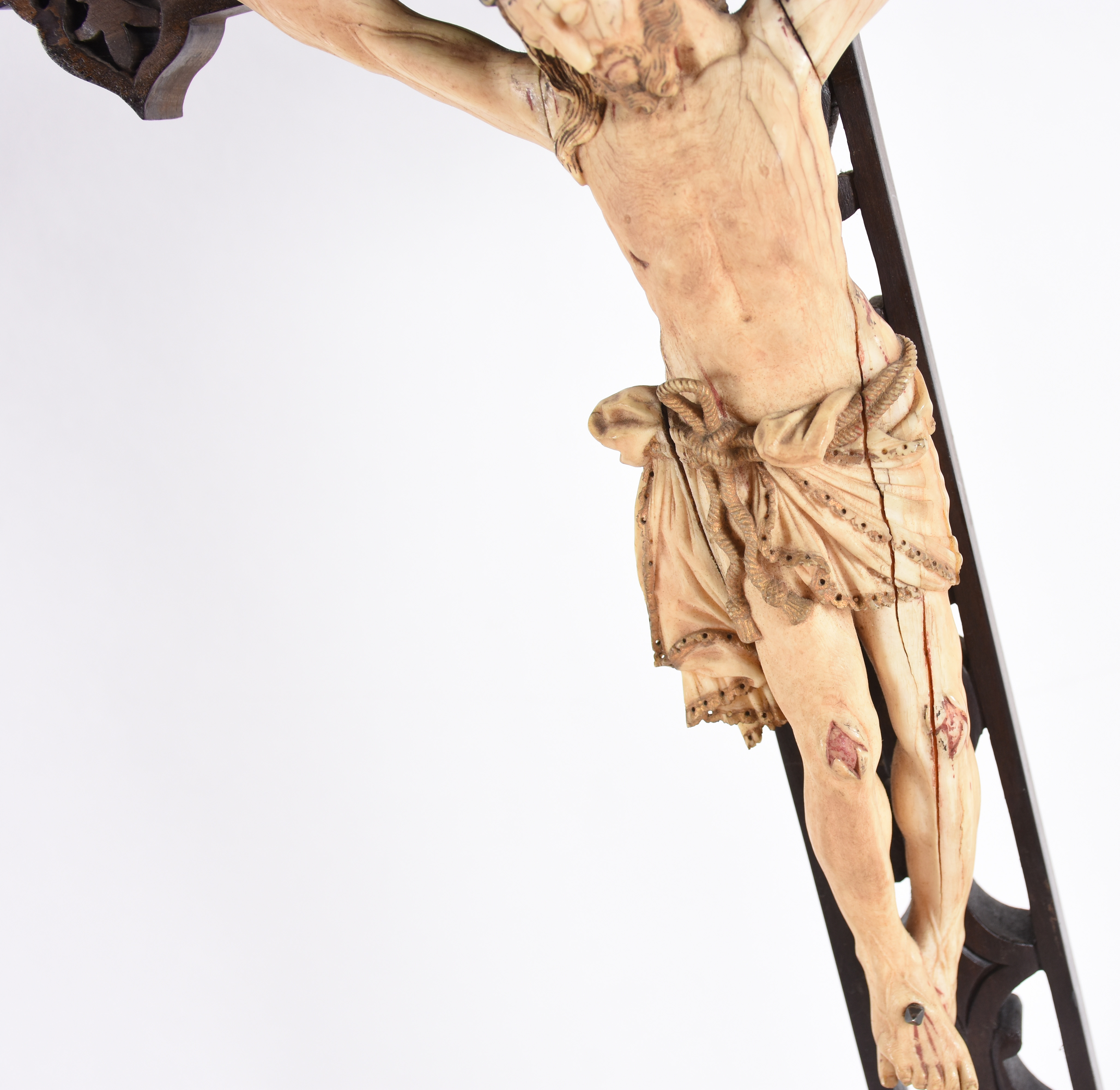 Belíssima imagem de Cristo em marfim indo-portugues, de GOA... - foto 5 de 7