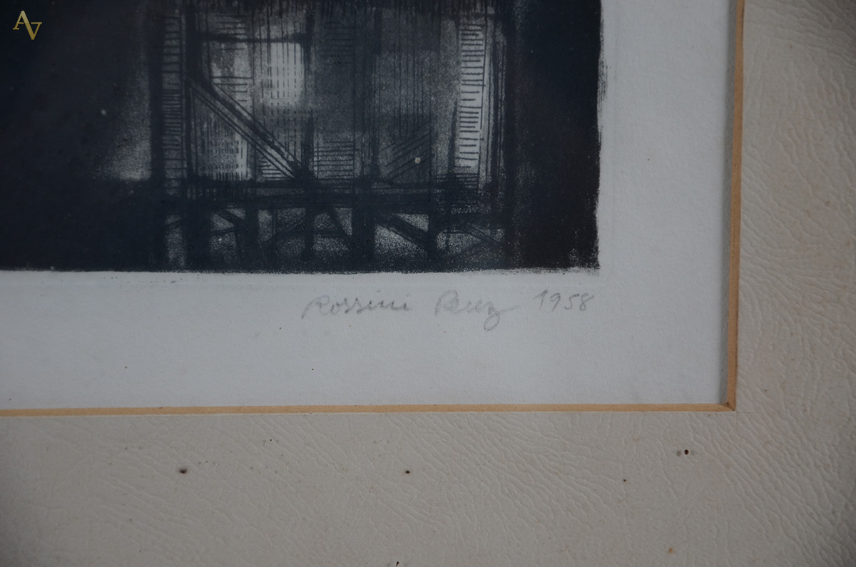 ROSSINI PEREZ (1932) - Sem título - litografia 10/100 - 39 x 39... - foto 3 de 4