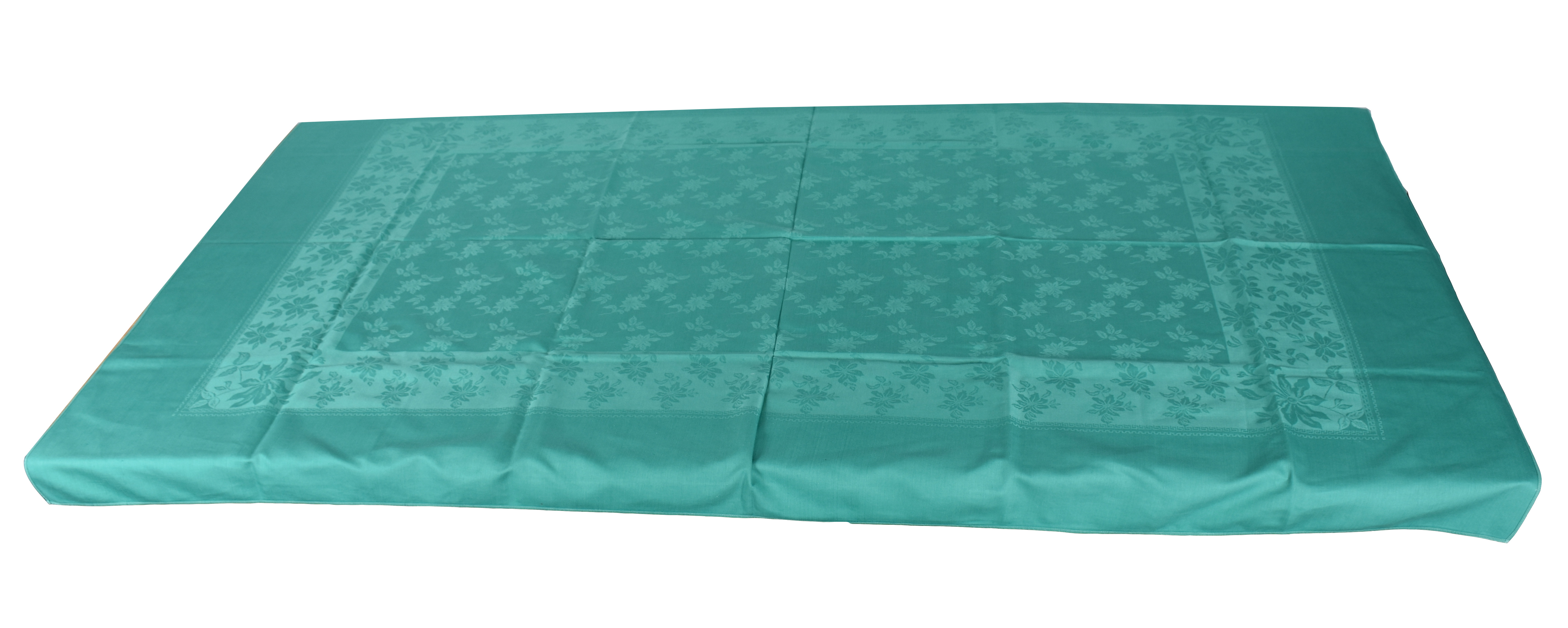 Duas toalhas de mesa de linho sendo, 1 verde com 8 guardanapos e 1... - foto 3 de 5