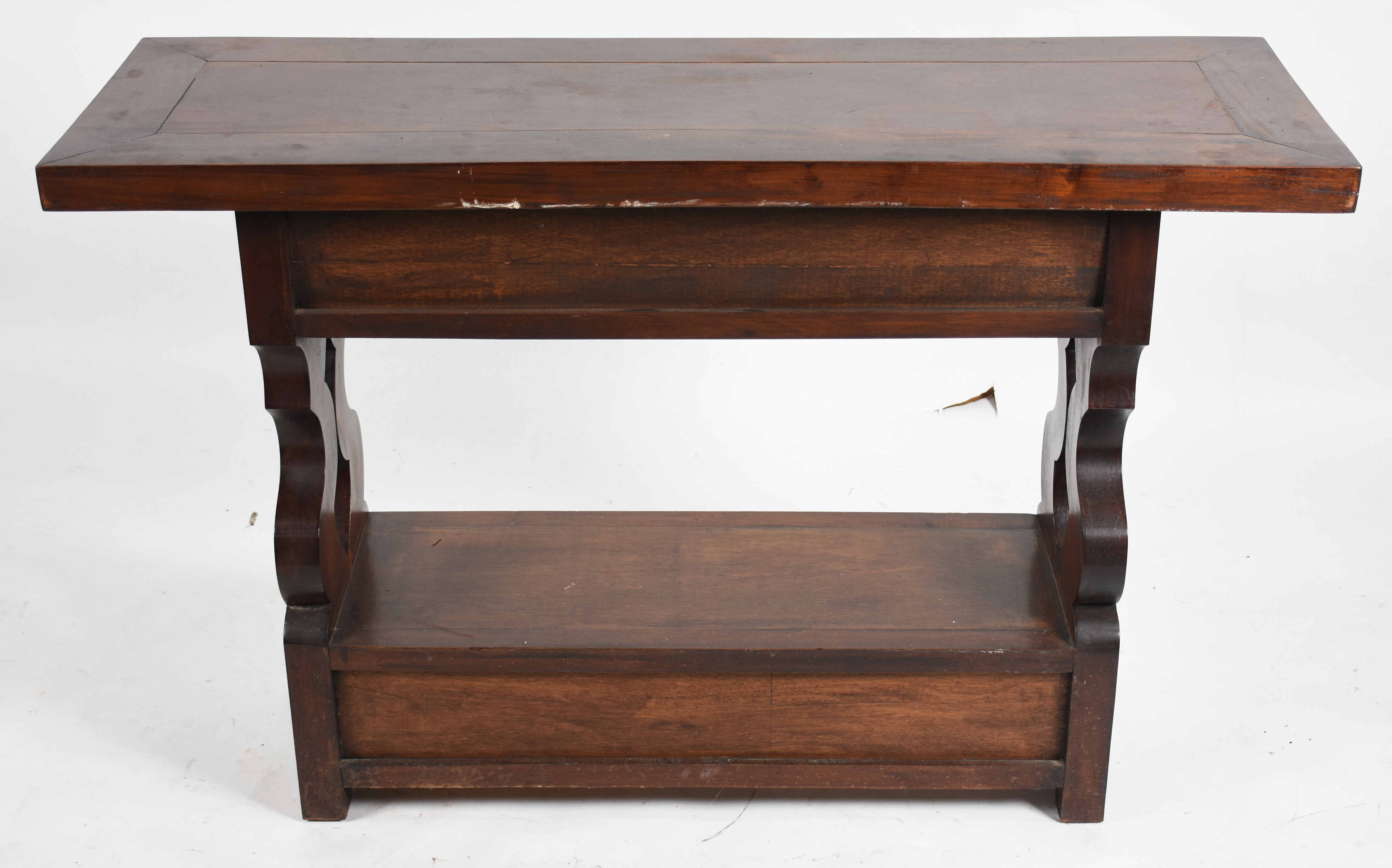 Móvel console de madeira nobre estilo colonial brasileiro, gavetas... - foto 4 de 5