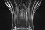Vaso de cristal tcheco facetado. - Vaso de cristal tcheco facetado.