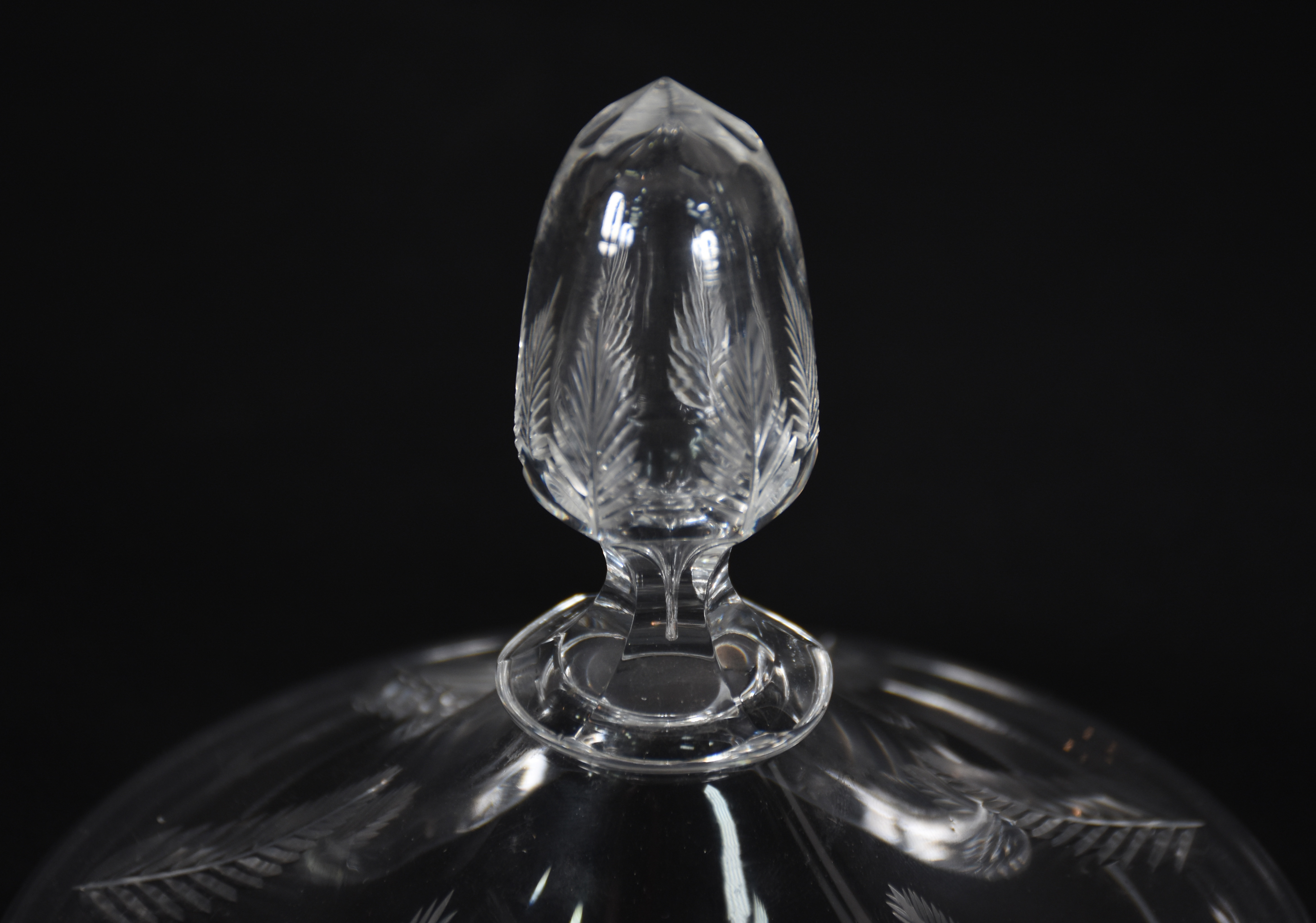 Jarra e compoteira de cristal lapidado. - foto 4 de 4