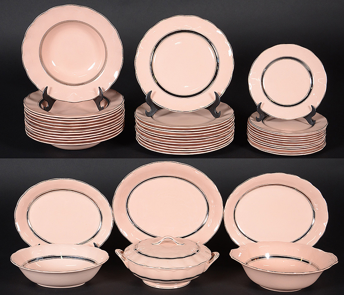 Aparelho de jantar de faiança inglesa, PEACH PETAL GRINDLEY ENGLAND... - foto 1 de 2