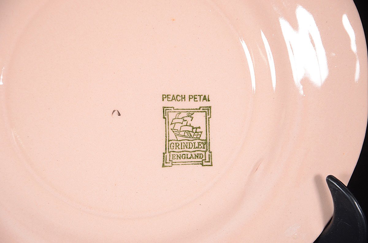 Aparelho de jantar de faiança inglesa, PEACH PETAL GRINDLEY ENGLAND... - foto 2 de 2