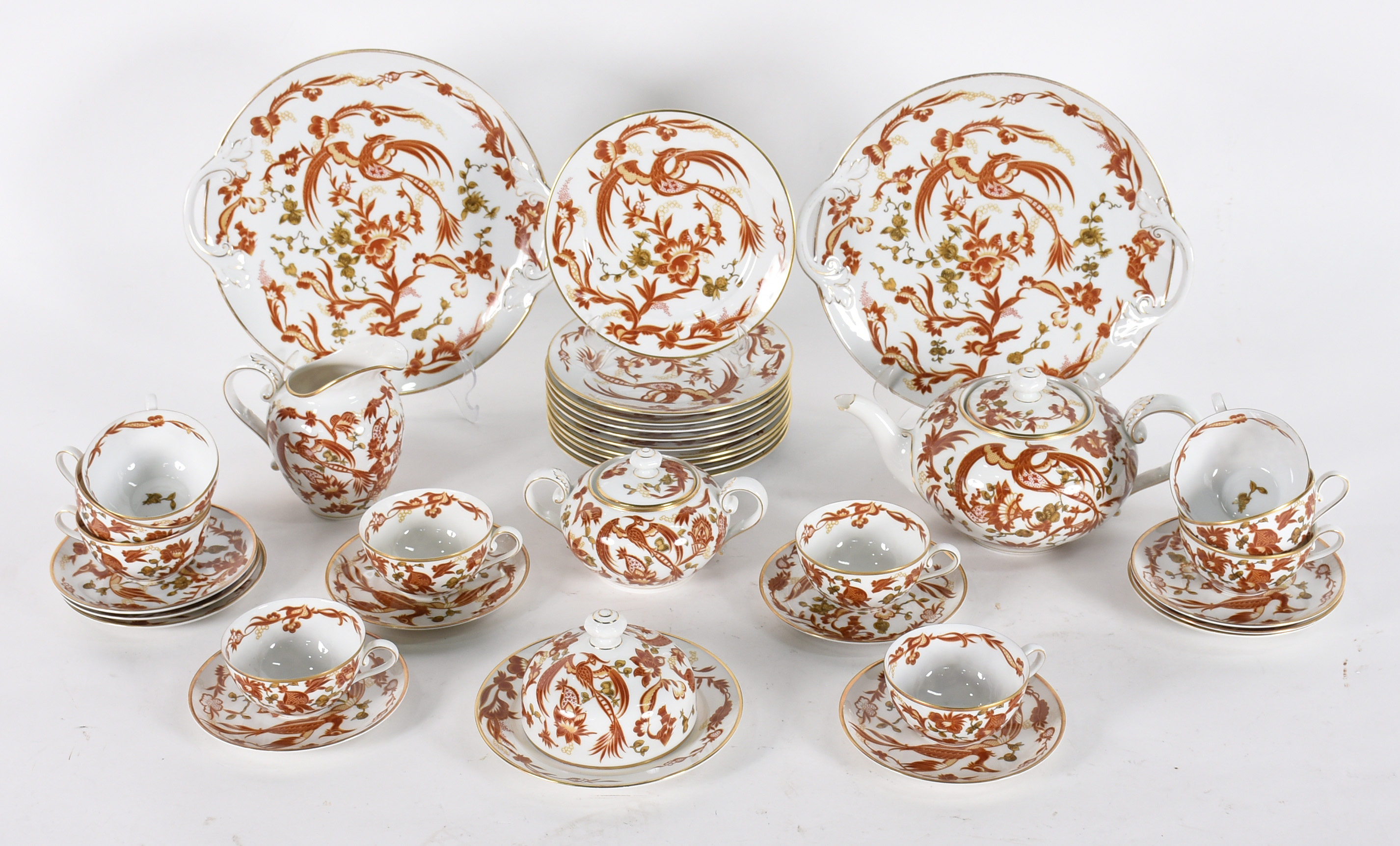 Aparelho de chá de porcelana alemã ROSENTHAL, composto de 2 pratos... - foto 1 de 6
