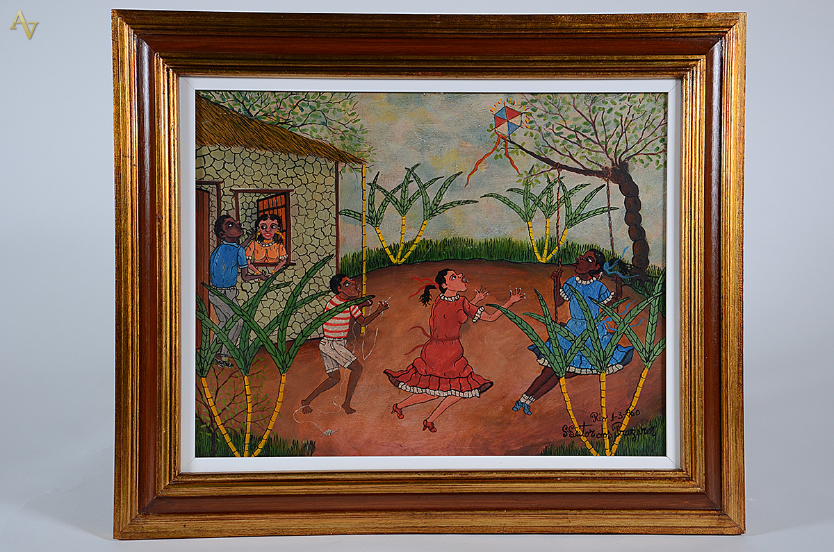 HEITOR DOS PRAZERES - Brincando no quintal - ose - 39,5 x 50,5... - foto 1 de 3
