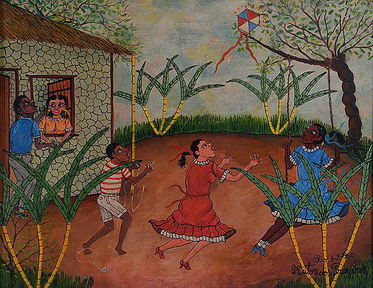 HEITOR DOS PRAZERES - Brincando no quintal - ose - 39,5 x 50,5... - foto 2 de 3