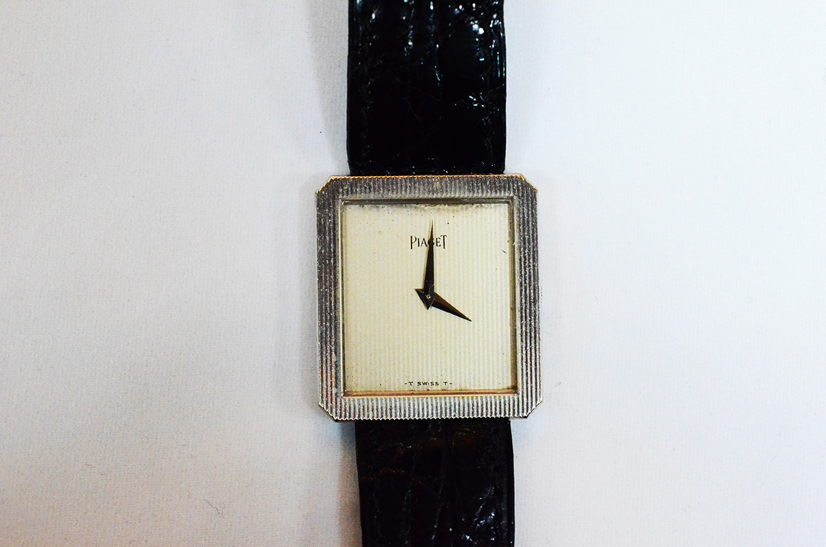 PIAGET - Relógio masculino de ouro branco 18 k com caixa retangular... - foto 1 de 3