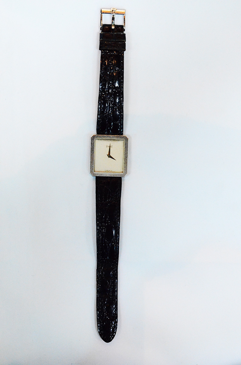 PIAGET - Relógio masculino de ouro branco 18 k com caixa retangular... - foto 2 de 3